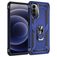 Mobigear Armor Ring Coque Motorola Moto G52 Coque arrière Rigide Anti-Chocs avec Anneau-Support - Bleu