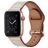 Mobigear Venezia Bracelet Cuir Apple Watch Fermeture boucle ardillon - 49/46/45/44 mm - Beige
