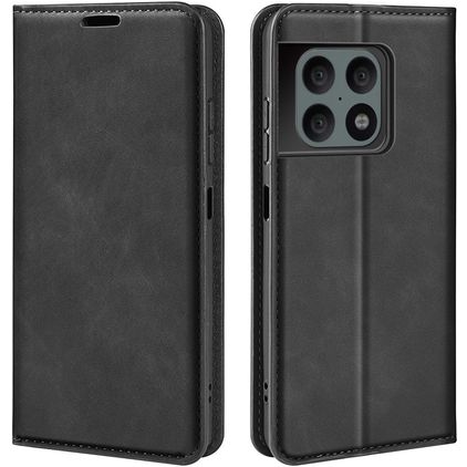 Mobigear Retro Slim Housse OnePlus 10 Pro Etui Porte-Monnaie - Noir