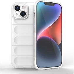 Mobigear Bumpy Coque iPhone 15 Coque arrière en TPU Souple - Blanc