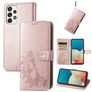 Mobigear Clover Housse Samsung Galaxy A73 Etui Porte-Monnaie - Rose doré