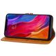 Mobigear Wallet Housse Xiaomi Mi 8 Etui Porte-Monnaie - Cognac