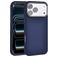 Valenta Silk iPhone 18 Pro Silicone MagSafe Coque arrière Antichoc - Bleu foncé