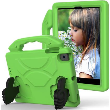 Mobigear Thumbs Up Coque iPad Mini 3 (2014) Coque de tablette pour enfants avec Poignée Enfants en EVA - Vert
