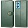 Mobigear Snap Button Housse OPPO A76 Etui Porte-Monnaie - Vert