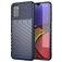Mobigear Groove Coque Samsung Galaxy A03s Coque arrière en TPU Souple - Bleu