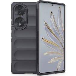 Mobigear Bumpy Coque HONOR 70 Coque arrière en TPU Souple - Dark Grey