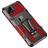 Mobigear Armor Stand Coque Realme C21 Coque arrière Rigide Anti-Chocs avec Support Amovible - Noir / Rouge