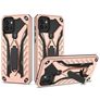 Mobigear Armor Stand Samsung Galaxy A03 Plastique rigide Coque arrière Antichoc avec béquille - Rose doré