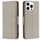 Mobigear Excellent iPhone 16 Pro Max Étui Portefeuille - Gris