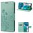 Mobigear Flowers Housse Motorola Moto G52 Etui Porte-Monnaie - Vert