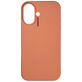 Nudient Base Coque iPhone 16 Plus Coque arrière en Silicone - Peach Orange