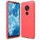 Mobigear Brushed Slim Coque Nokia 6.2 Coque arrière en TPU Souple - Rouge