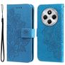 Mobigear Flowers Housse Xiaomi Redmi 14C Etui Porte-Monnaie - Bleu