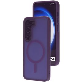 Mobiparts Hardcover Coque Samsung Galaxy S23 MagSafe Coque arrière Rigide - Satin Purple