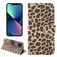 Mobigear Leopard Housse iPhone 14 Etui Porte-Monnaie - Jaune