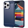 Mobigear Brushed Slim Coque iPhone 15 Pro Coque arrière en TPU Souple - Bleu