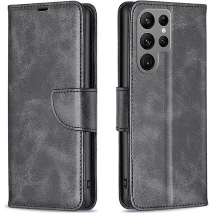 Mobigear Excellent Samsung Galaxy S23 Ultra Étui Portefeuille - Noir