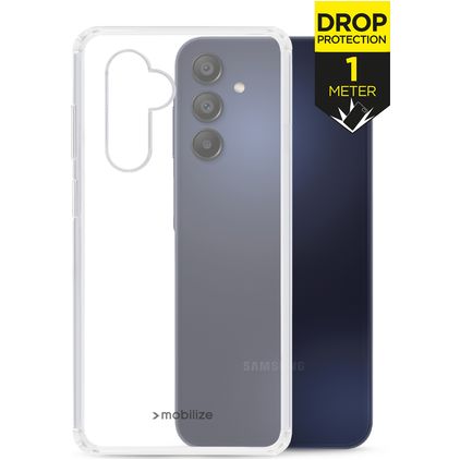 Mobilize Naked Protection Coque Transparente Samsung Galaxy A15 Coque arrière Rigide Anti-Chocs - Transparent