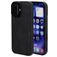 Mobiparts Classic Coque iPhone 16 MagSafe Coque arrière en TPU,Similicuir - Graphite Black