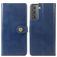 Mobigear Snap Button Housse Samsung Galaxy S21 Plus Etui Porte-Monnaie - Bleu