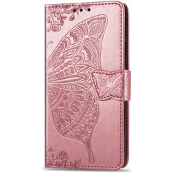 Mobigear Butterfly Housse iPhone 11 Etui Porte-Monnaie - Rose doré