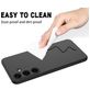 Mobigear Rubber Touch Coque Samsung Galaxy S25 FE Coque arrière en Silicone - Noir