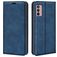 Mobigear Retro Slim Housse Motorola Moto G42 Etui Porte-Monnaie - Bleu
