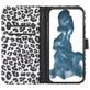 Mobigear Leopard Housse iPhone 14 Pro Max Etui Porte-Monnaie - Blanc