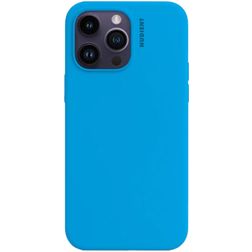 Nudient Base Coque iPhone 14 Plus Coque arrière en Silicone - Vibrant Blue