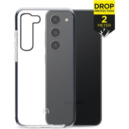 Mobilize Shatterproof Coque Samsung Galaxy S23 Plus Coque arrière Rigide Anti-Chocs - Transparent / Noir
