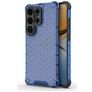 Mobigear Honeycomb Coque Samsung Galaxy S26 Ultra Coque arrière Rigide Anti-Chocs - Bleu