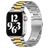 Mobigear Antwerp Bracelet Acier Apple Watch Fermeture boucle déployante - 49/46/45/44 mm - Or / Argent
