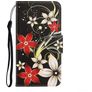 Mobigear Design Housse Huawei P40 Lite E Etui Porte-Monnaie - Fleurs