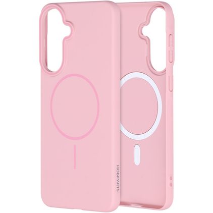 Mobiparts Slim Line Coque Samsung Galaxy A57 MagSafe Coque arrière Rigide - Blush Pink