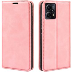 Mobigear Retro Slim Motorola Moto E13 Étui Portefeuille - Rose