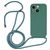 Mobigear Lanyard iPhone 14 Coque avec cordon en Silicone - Vert