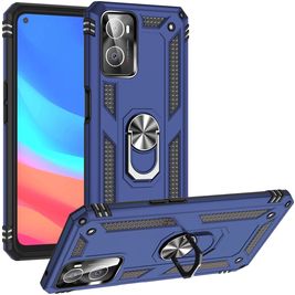 Mobigear Armor Ring Coque OPPO A76 Coque arrière Rigide Anti-Chocs avec Anneau-Support - Bleu Mobigear Armor Ring Coque OPPO A76 Coque arrière Rigide Anti-Chocs avec Anneau-Support - Bleu