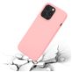 Mobigear Rubber Touch Coque iPhone 14 Pro Coque arrière en Silicone - Noir