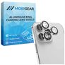 Mobigear Single iPhone 14 Pro Verre trempé Protection Objectif Caméra - Compatible Coque - Argent