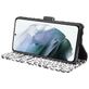 Mobigear Leopard Housse Samsung Galaxy S21 Etui Porte-Monnaie - Blanc