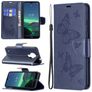 Mobigear Butterfly Housse Nokia 1.4 Etui Porte-Monnaie - Bleu