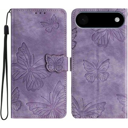 Mobigear Butterfly iPhone Air Étui Portefeuille - Violet