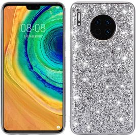 Mobigear Glitter Coque Huawei Mate 30 Coque arrière Rigide - Argent