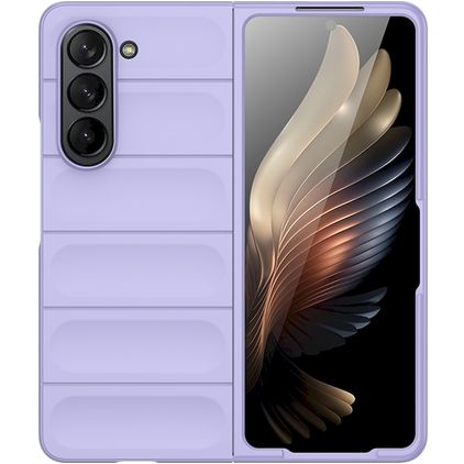Mobigear Bumpy Samsung Galaxy Z Fold 5 TPU souple Coque arrière - Violet