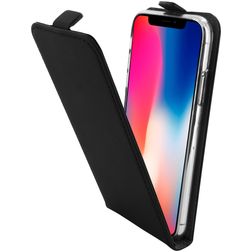 Mobiparts Premium iPhone X Étui à rabat - Noir