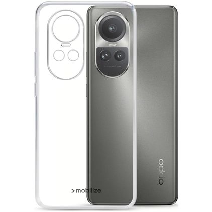 Mobilize Gelly Transparent OPPO Reno 10 Pro TPU souple Coque arrière - Transparent