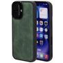 Mobiparts Classic Coque iPhone 16 MagSafe Coque arrière en TPU,Similicuir - Emerald Green