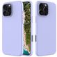 Mobigear Rubber Touch Coque iPhone 16 Pro Max Coque arrière en Silicone - Violet