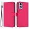 Mobigear Urban Wallet Housse Motorola Moto G04 Etui Porte-Monnaie - Rose Red
